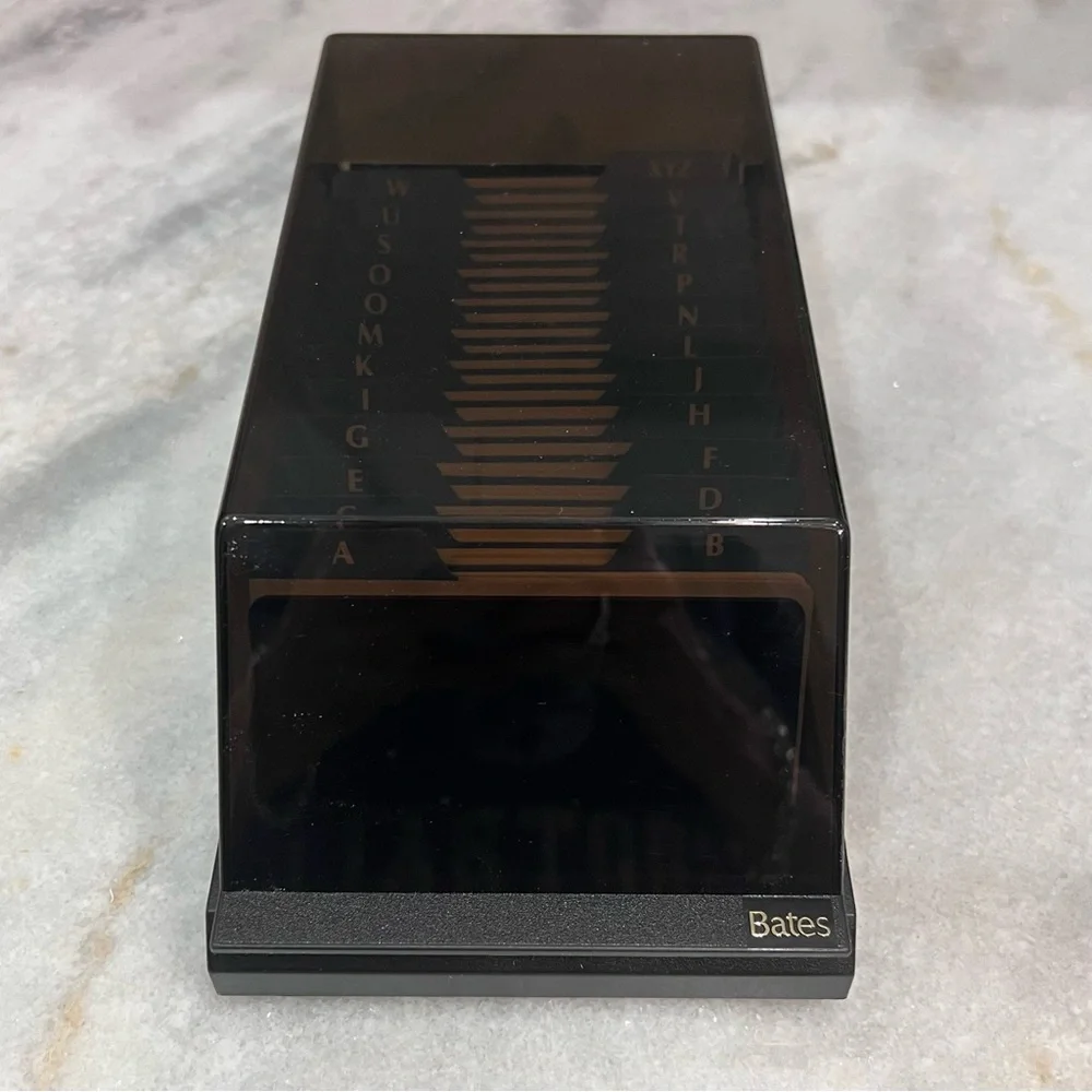 VINTAGE Bates Covered Vue File IN ORIGINAL BOX